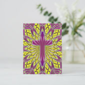ORNAMENTAAL CROSS BRIEFKAART (Staand voorkant)