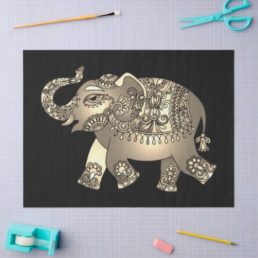 ornamentaal elefietenpapier tissuepapier (Craft)