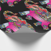 ornamentaal olifantenverpakkingspapier cadeaupapier (Hoek)