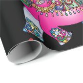 ornamentaal olifantenverpakkingspapier cadeaupapier (Rol Hoek)