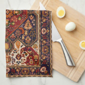 Ornamentaal Perzisch Mandala  patroon Theedoek (Quarter Fold)