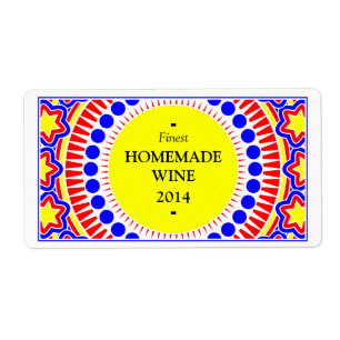 Ornamental 01 - kleurrijk etiket