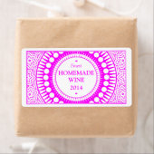 Ornamental 01 - Magenta op wit Etiket (Insitu)