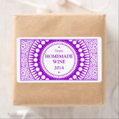 Ornamental 01 - Paars op wit Etiket (Insitu)