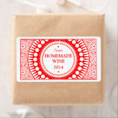 Ornamental 01 - Rood op wit Etiket (Insitu)