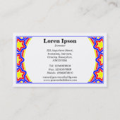 Ornamental 01 v2 - kleurrijk visitekaartje (Achterkant)