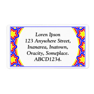 Ornamental 02 - kleurrijk etiket