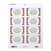 Ornamental 02 - kleurrijk etiket (Full Sheet)