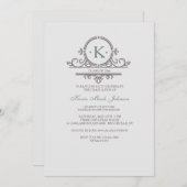 Ornamental 3 Invitation Kaart (Voorkant / Achterkant)