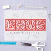 Ornamental Alphabet Love Add Names Tissuepapier (Craft)