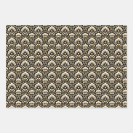 Ornamental Art Deco – Noir | Decorative Luxe Inpakpapier Vel