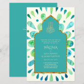 Ornamental Bilingual WALIMA Nikah Muslim Wedding (Voorkant / Achterkant)