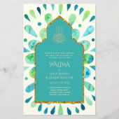 Ornamental Bilingual WALIMA Nikah Muslim Wedding (Voorkant)
