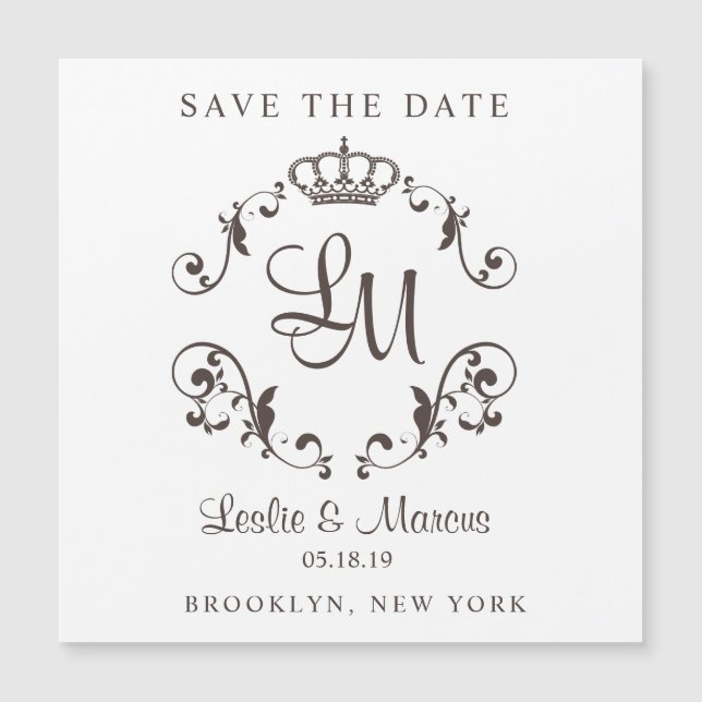 Ornamental Border with a Traditional Crown for Wed (Voorkant)