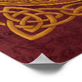 Ornamental Celtic Dragons Poster (Hoek)