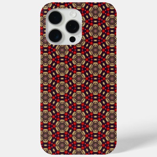 Ornamental Cherry Blossom Pattern iPhone case (Achterkant)
