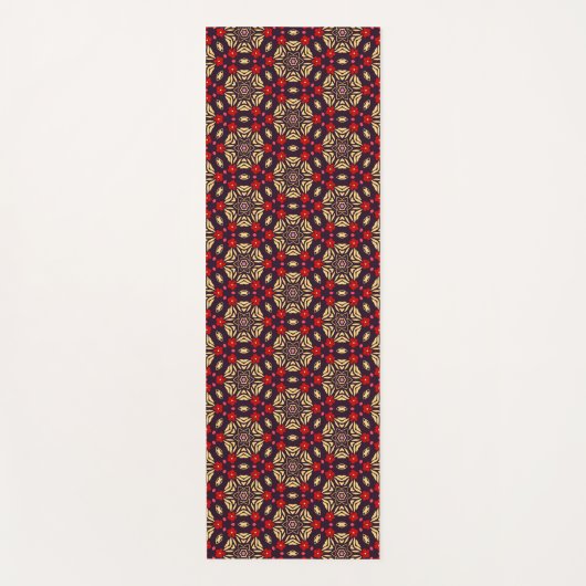 Ornamental Cherry Blossom Pattern Yoga Mat (Voorkant)