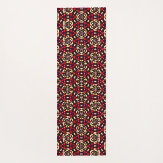 Ornamental Cherry Blossom Pattern Yoga Mat (Achterkant)