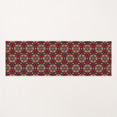 Ornamental Cherry Blossom Pattern Yoga Mat (Voorkant (horizontaal))