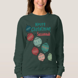 Ornamental Christmas Draag gepersonaliseerde sweat Trui