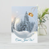 Ornamental Christmas Kaart (Staand voorkant)