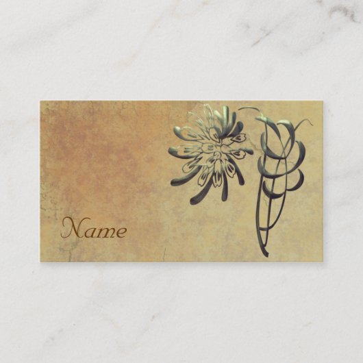 Ornamental Chrysanthemum Visitekaartje (Voorkant)