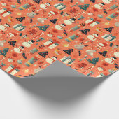 Ornamental Citrus Kerstmis Cadeaupapier (Hoek)