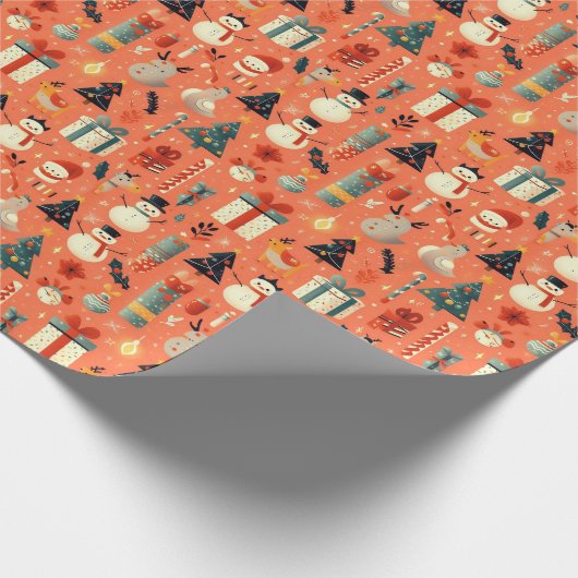 Ornamental Citrus Kerstmis Cadeaupapier (Hoek)