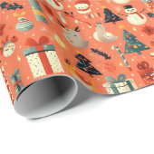 Ornamental Citrus Kerstmis Cadeaupapier (Rol Hoek)