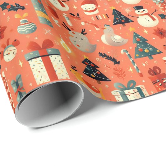 Ornamental Citrus Kerstmis Cadeaupapier (Rol Hoek)