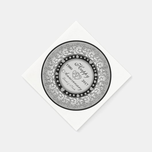 Ornamental Custom Jubileum Servetten (Hoek)