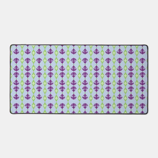 Ornamental Damask Stripe Bureaumat (Voorkant)