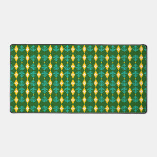 Ornamental Damask Stripe Bureaumat