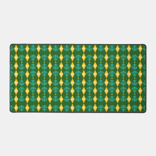 Ornamental Damask Stripe Bureaumat (Voorkant)