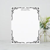 Ornamental Dance Unlined Papieren Blad (Staand voorkant)