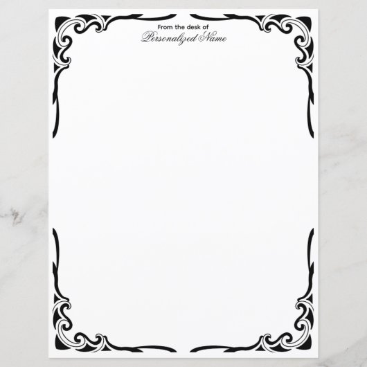 Ornamental Dance Unlined Papieren Blad (Voorkant)