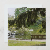 Ornamental Duck Pond Flat Card (Voorkant / Achterkant)
