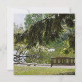 Ornamental Duck Pond Flat Card (Voorkant)