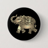 ornamental elephant knop ronde button 5,7 cm (Voorkant)