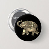 ornamental elephant knop ronde button 5,7 cm (Voorkant /achterkant)