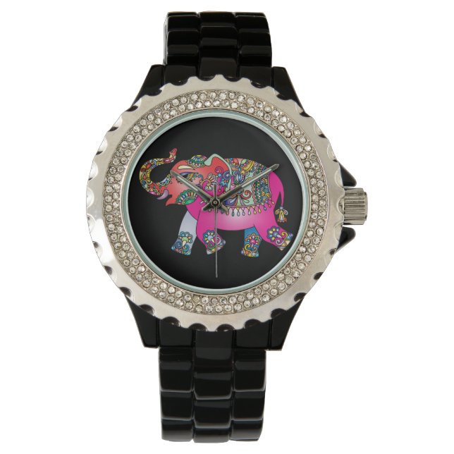 ornamental elephant watch horloge (Voorkant)