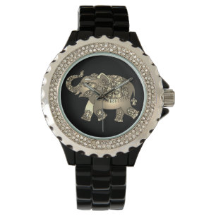 ornamental elephant watch horloge
