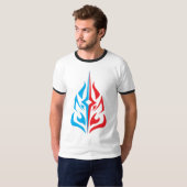 Ornamental Floral Design T-shirt (Voorkant volledig)