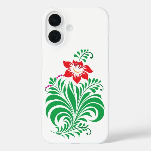 Ornamental Floral Flower Design – Elegant Case-Mate iPhone Case (Achterkant)