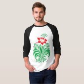 Ornamental Floral Flower Design – Elegant T-shirt (Voorkant volledig)