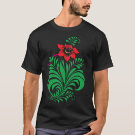 Ornamental Floral Flower Design – Elegant T-shirt