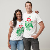 Ornamental Floral Flower Design – Elegant T-shirt (Unisex)