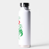 Ornamental Floral Flower Design – Elegant Waterfles (Links)