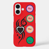 Ornamental Floral Heart Tattoo Case-Mate iPhone Case (Achterkant)