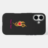 Ornamental Floral Heart Tattoo Case-Mate iPhone Case (Achterkant (horizontaal))